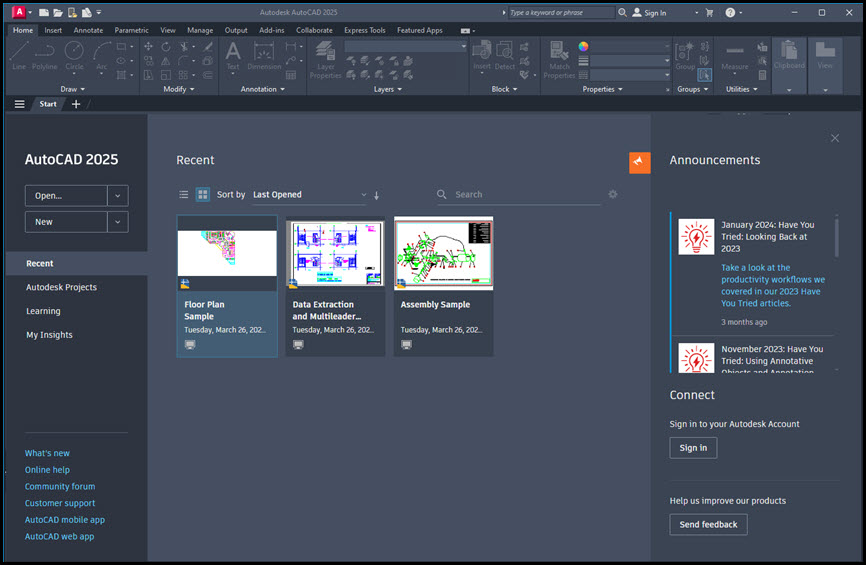 Autodesk AutoCAD 2025 ล่าสุด โปรแกรมเขียนแบบ CAD 2D / 3D
