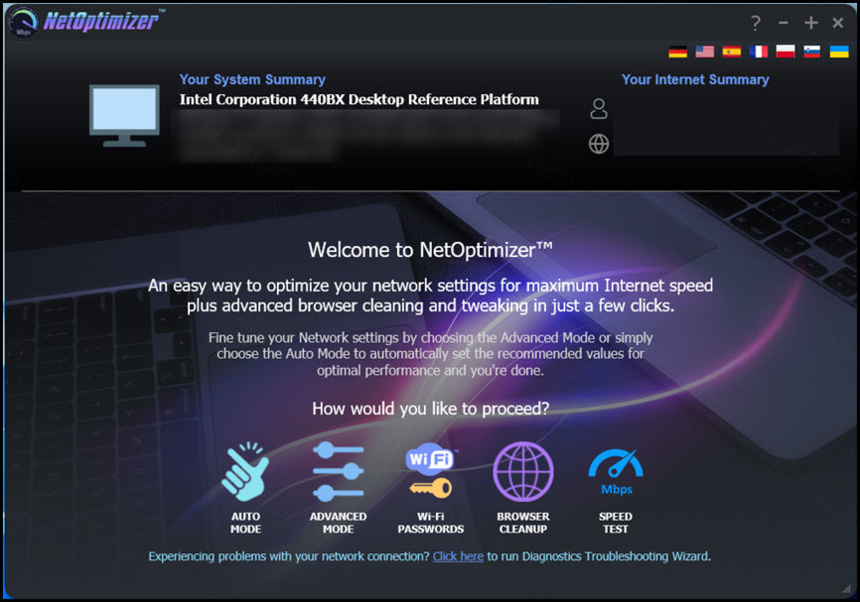 WebMinds NetOptimizer 6 ล่าสุด โปรแกรมเร่งความเร็วอินเทอร์เน็ต