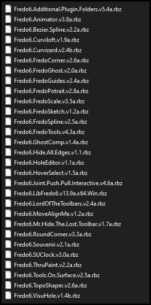 Fredo6 Sketchup Plugins Collection ชุดรวมปลั๊กอิน Fredo6 สำหรับ Sketchup โปรแกรม