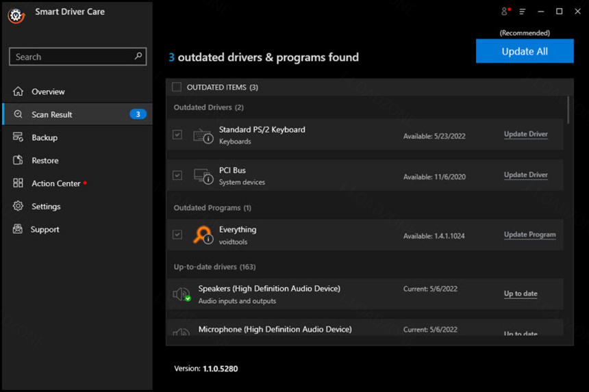 Smart Driver Care Pro 1 ล่าสุด โปรแกรมอัปเดตไดร์เวอร์
