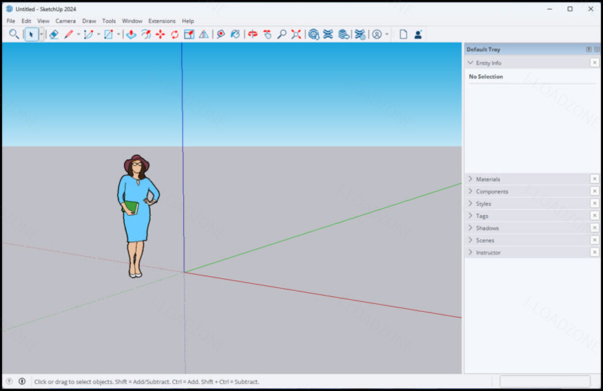 SketchUp Pro 2024 ล่าสุด โปรแกรมออกแบบอาคารบ้านเรือน 3 มิติ