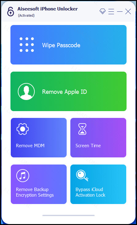 Aiseesoft iPhone Unlocker 2 ล่าสุด โปรแกรมปลดล็อก iPhone