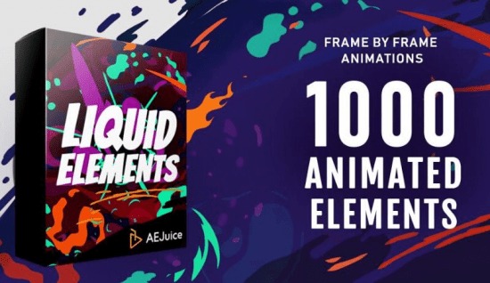 AEJuice – Liquid Elements for After Effects , Premiere Pro ชุดเอฟเฟกต์ สำหรับ Ae, Pr