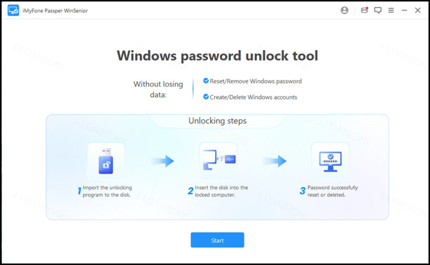 Passper WinSenior 3 ล่าสุด โปรแกรมลบรหัสผ่าน Windows