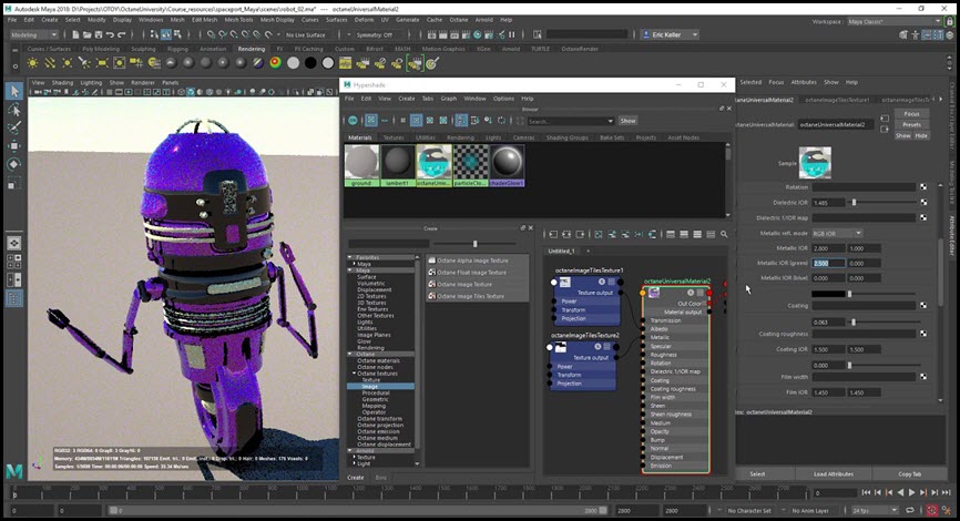 Octane Render 2022.1 for Maya 2018-2023 Win ปลั๊กอินเรนเดอร์ สำหรับ Maya โปรแกรม