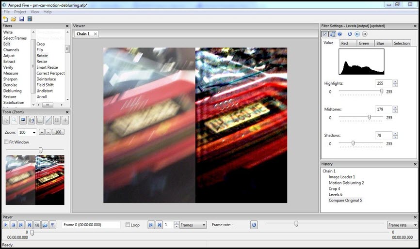 Amped FIVE Pro 2020 โปรแกรมช่วยปรับปรุงรูปภาพ, วิดีโอทางนิติเวช
